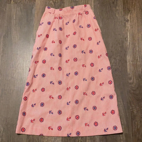 Handmade Dresses & Skirts - FINAL PRICE Vintage Red, White and Blue Sailor Skirt